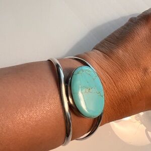 Silver and Turquoise Bracelet